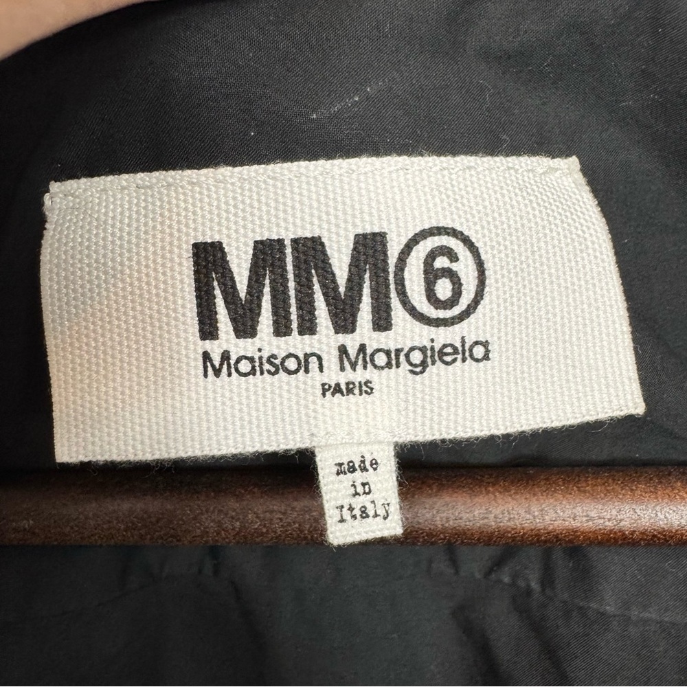MM6 Maison Margiela Black Cotton Minimalist Lagenlook Tunic Dress 48 - Picture 5 of 10